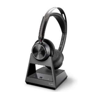 Poly Voyager Focus 2 Microsoft Teams Certified USB-A Headset with charging stand