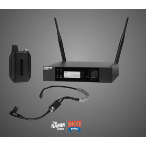 GLXD14R+/SM35 Digital Wireless Rack System with SM35 Headset Microphone