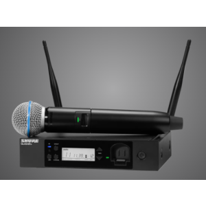 GLXD24R+/B58 Digital Wireless Rack System with BETAÂ®58A Vocal Microphone