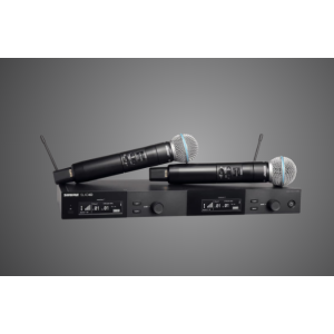 SLXD24D/B58 Dual Wireless System with 2 SLXD2/B58 Handheld Transmitters