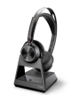 Poly Voyager Focus 2 Microsoft Teams Certified USB-A Headset with charging stand