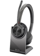 Poly Voyager 4320-M Microsoft Teams Certified Headset with charge stand