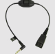 Jabra Cord QD to 3.5 mm Jack with answer/end button for Smartphones