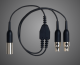 AXT652 Y-Cable for Bodypack Transmitters