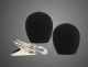 RK318WS Headset Microphone Windscreen and Clothing Clip